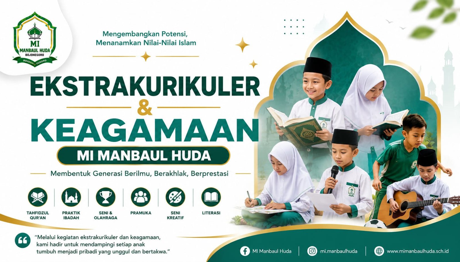 Ekstrakurikuler dan Keagamaan MI Manbaul Huda: Mengembangkan Potensi dan Menanamkan Nilai-Nilai Islam